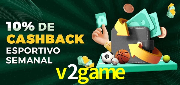 10% de bônus de cashback na v2game